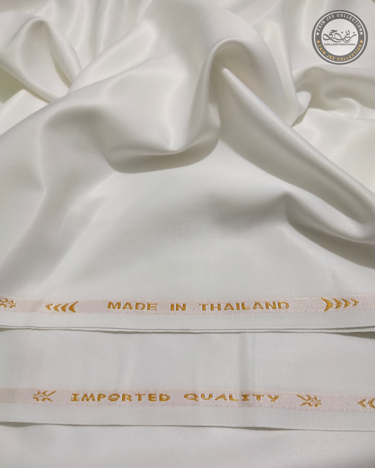 Made In Thailand Shining Winter Wash& wear By Zain jee collection Off white #602