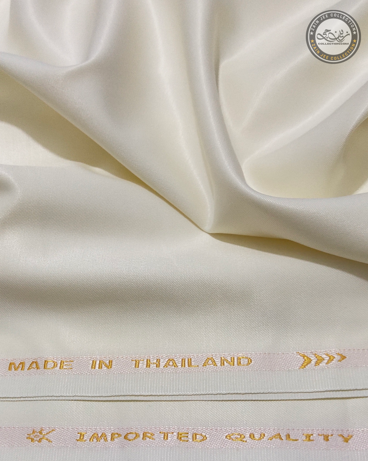 Made In Thailand Shining Winter Wash& wear By Zain jee collection Cream#601
